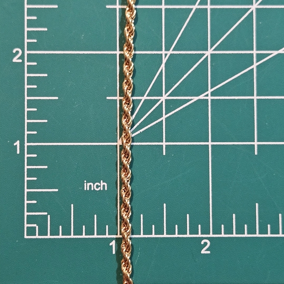 Gold Rope Chain Necklace - Picture 6 of 9